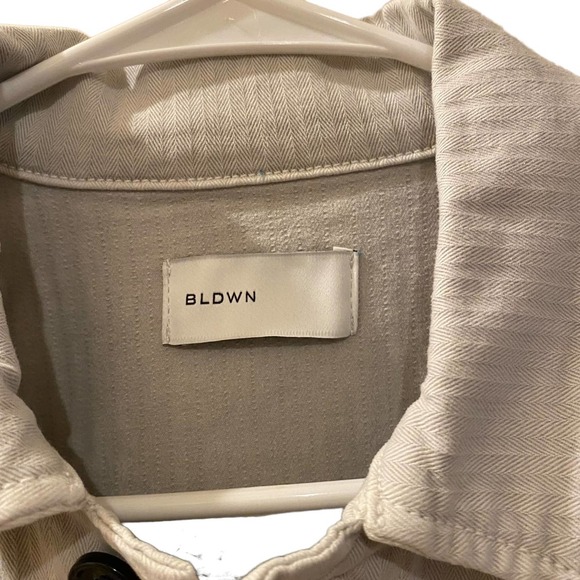 BLDWN Druid Cotton Blend Jacket in Light Grey sz XS - Picture 4 of 9